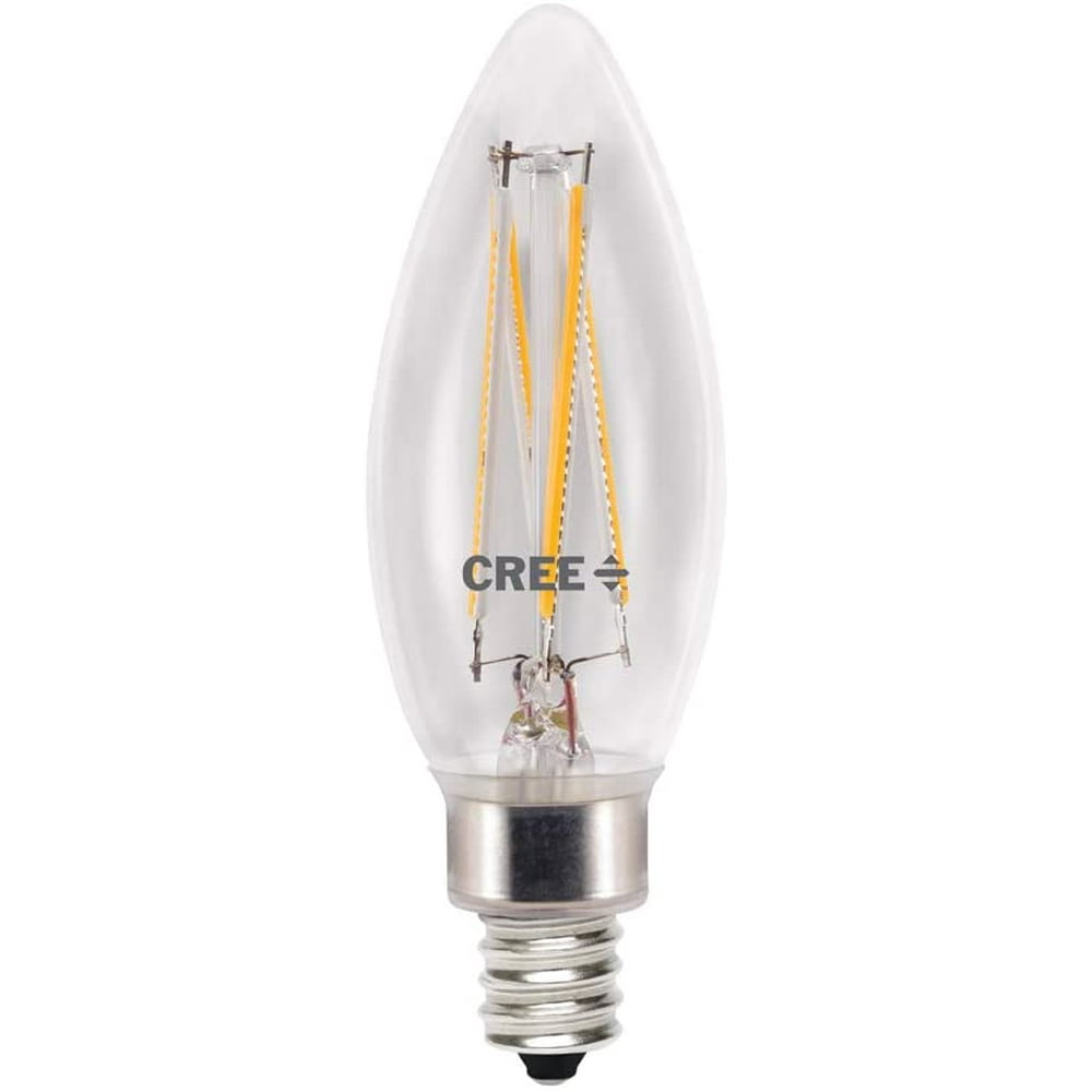 Cree Lighting B11 Clear Glass Filament Candelabra 75W Equivalent LED