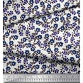 thumbnail image 3 of Soimoi Polyester Crepe Fabric Leaves & Floral Block Print Fabric by Yard 52 Inch Wide, 3 of 3