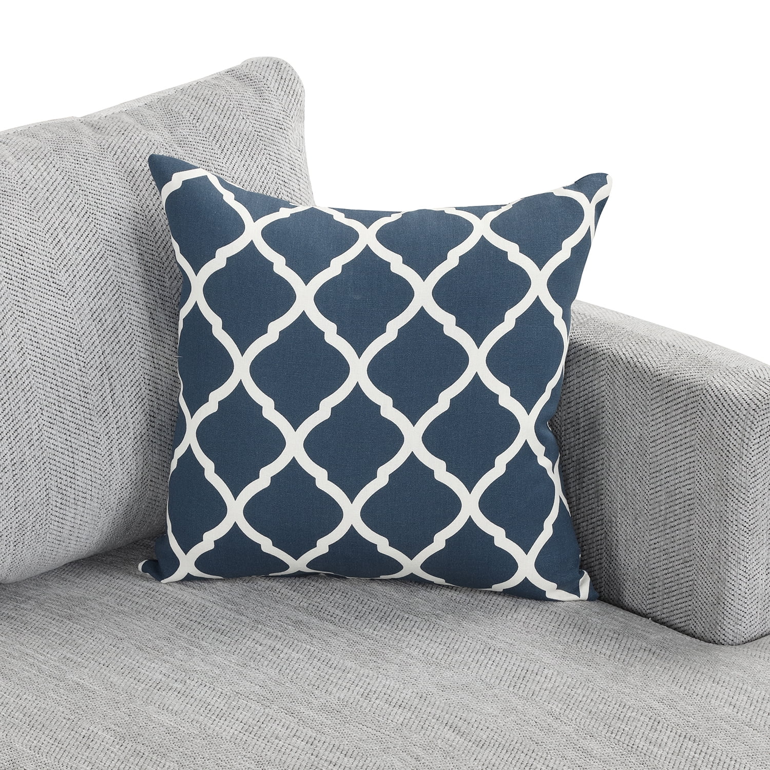 Kadyn Upholstered L-Shape Sofa Couch, 3-Seater Couch with Chaise and 2 Pillows, Modern Linen Sofa for Living Room,Apartment, Light Gray