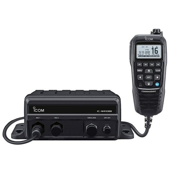 Icom M410BB 11 Black Box VHF w/Black Command Mic  2 Command M... [M410BB 11 USA]
