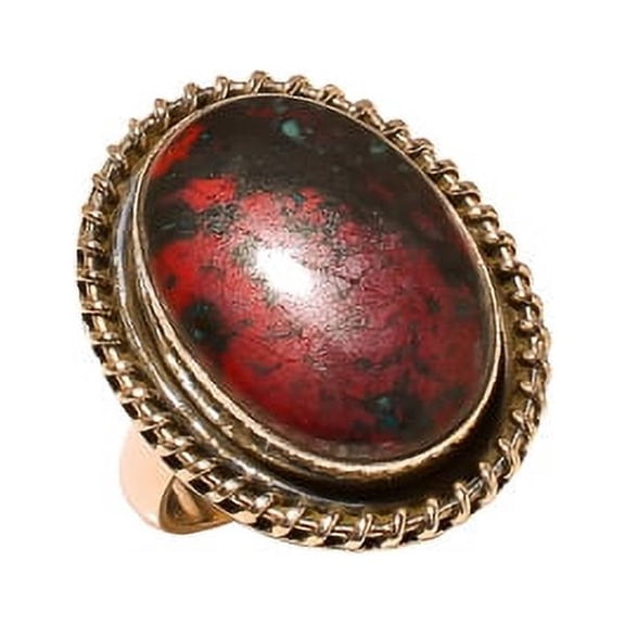 Sonora Red Jasper Solid 925 Sterling Silver Ring Size 9, Red Gemstone Ring, Oval Jasper Ring, Handmade Ring, Natural Ring