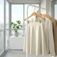 thumbnail image 2 of Unique Bargains 2Pcs Wood Nonslip Space Saving Clothes Hangers Natural Wood 15.7inch, 2 of 6