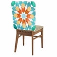 thumbnail image 2 of Country Dining Chair Back Cover Only, Vintage Modern Bohemian Ethnic Art Set of 4 Chair Back Covers, Removable Washable for Dining Room, Banquet & Holiday Decoration, 2 of 9