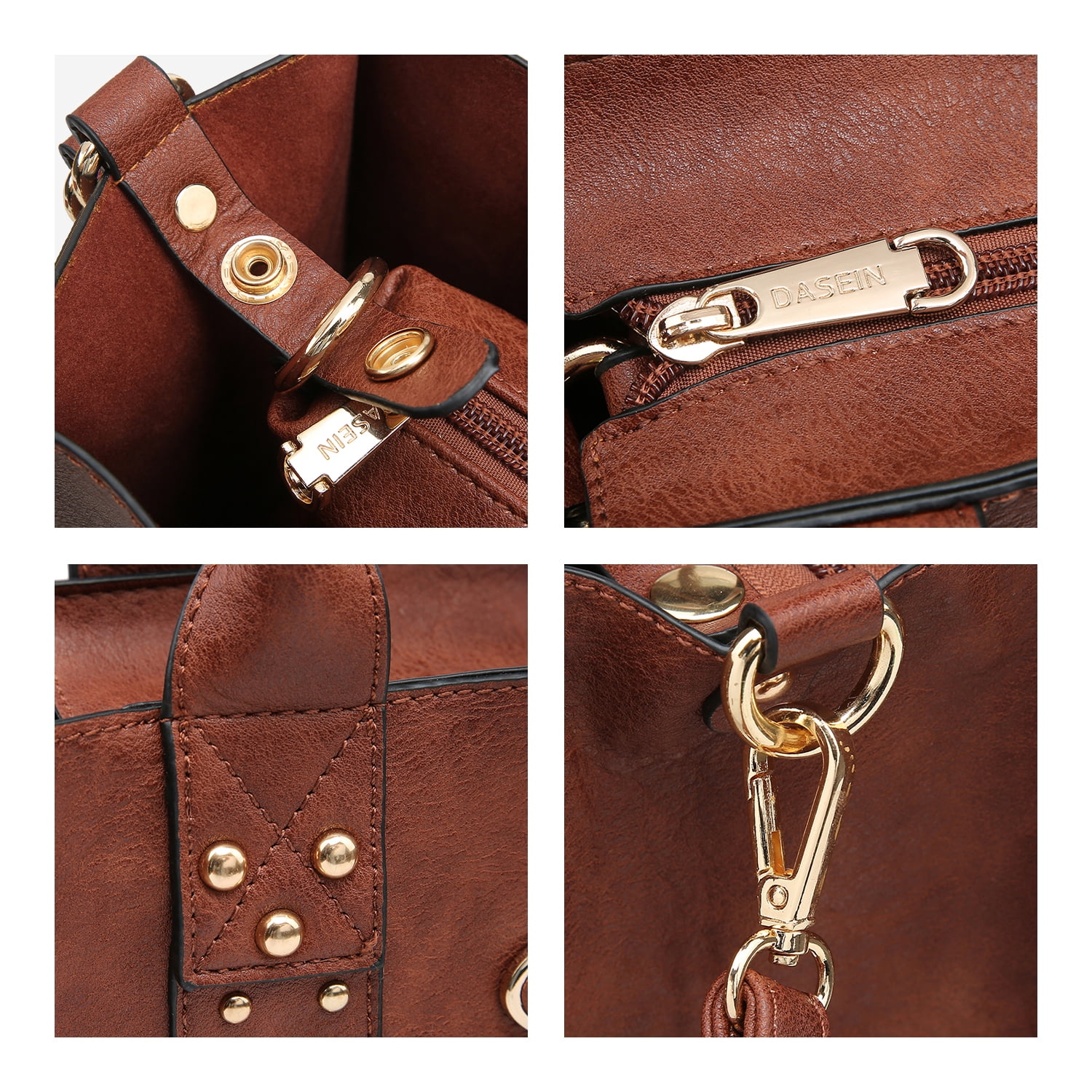 Women's 3Pcs Purse Handbag Shoulder Bag Tote Satchel Hobo Bag Briefcase Work Bag for Ladies
