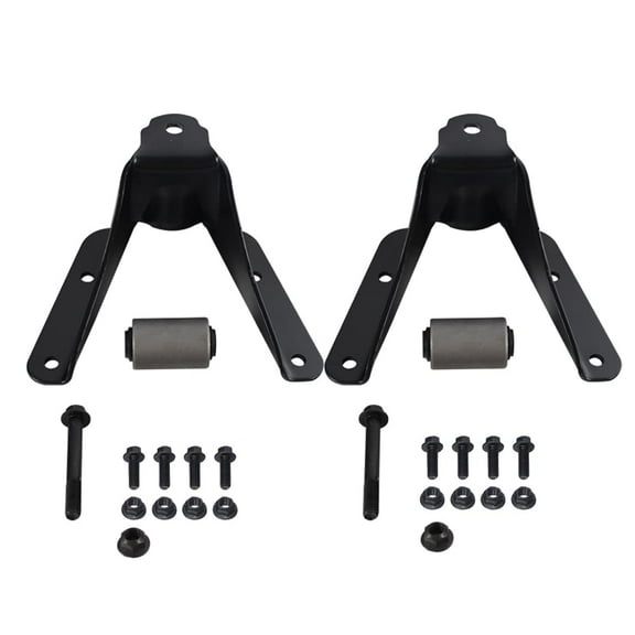 BST BSSP Pair Rear Leaf Spring Shackle Bracket Forward Mounting Repair Kit LH and RH Set Replacement for 1980-1996 Ford F150 Truck 722-002