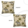 thumbnail image 5 of Square Throw Pillow Covers with Core, African Zebra Print Pillows for Sofa Beds, 16 x 16 inches Brown, 5 of 9