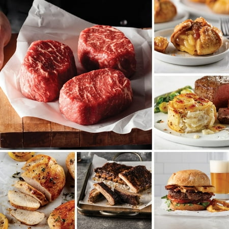 Omaha Steaks Big Backyard Barbeque Package (4x Ribeyes, 2lbs. St Louis-Style Spare Ribs, 4x Omaha Steaks Burgers, 4x Scalloped Potatoes, 4 Caramel Apple Tartlets, 1 jar Omaha Steaks Seasoning)