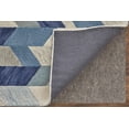 thumbnail image 3 of Feizy Arazad Transitional Geometric, Blue/Ivory/Gray, 2' x 3' Accent Rug Easy Care Stain Resistant Water Resistant Mid-Century Modern Chevron Design Carpet for Living Dining Bed Room, 3 of 8