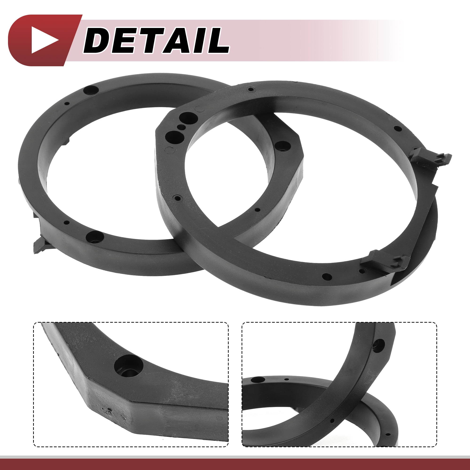 Unique Bargains 2 Set Audio Speaker Spacer Ring for Honda Accord 2003-2007 Front Door