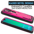 thumbnail image 4 of for T-Mobile Revvlry+ Plus, Moto G7/ G7 Plus Case Phone Case Dual Layer Full-Body Rugged Clear Back Case Drop Resistant Shockproof Case with Built In Screen Protector (Pink), 4 of 4