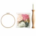 thumbnail image 2 of Kits De Iniciación De Bordado Con Aguja Perforada, Herramienta De Aguja Perforada, Tela Con Patrón Floral, Juego De Bordado Artesanal Diy Para Decoración Del Hogar seitruly HA023039-00, 2 of 7