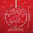 thumbnail image 2 of Adorno colgante de cristal THDZS First Christmas Together, 8 cm, 2 of 6