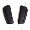 thumbnail image 1 of Fundas para correas de asiento de coche de bebé, cojín Universal suave para cinturón de seguridad para recién nacidos, bebés y niños (negro), 2 uds., 1 of 5