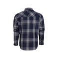 thumbnail image 2 of Vortex Optics Men's Trail Call Tech Flannel Long Sleeve Shirt Blue Heather Large, 2 of 5