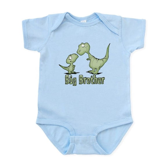 CafePress - Dinosaurs Big Brother Infant Bodysuit - Baby Light Bodysuit, Size Newborn - 24 Months
