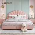 thumbnail image 2 of Solid Wood Pink Color Big Princess Children's Bed Girl Bed 2 To 14 Years Olds Kid Bed Bedroom Furniture Set Lit Enfant Fille My Lux Decor Round, 2 of 10