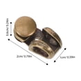 thumbnail image 2 of COOPHYA 20Pcs Zinc Alloy Boot Hooks Multi Color Snail Design 0.79X0.39X0.24in, 2 of 8