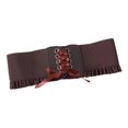 thumbnail image 2 of ZenCart Corset Waist Belt for Women Lace Up Tied Waspie Elastic Wide Belt for Dresses Halloween Pirate Costume Accessory, 2 of 8