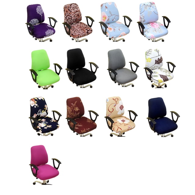 Baohd 2piece Dustproof Chair Covers For Armchair For Protection Computer Chair Cover Seat Cover descendants leaves 1Set