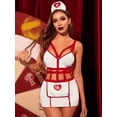 thumbnail image 2 of Traje De Cosplay De Enfermera Sexy, Mini Vestido Ahuecado, Ropa De Mujer, 2 of 4