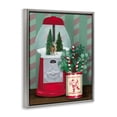 thumbnail image 2 of Stupell Industries - Vintage Christmas Gumball Machine Gray Floating Frame Canvas Art, 17 x 21, Made In USA, 2 of 8