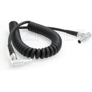 0B 2 Pin Right Angle Male to 0B 2 Pin Right Angle Male Coi Power Cable for ARRI Alexa Camera AUX 2 pin 12V to