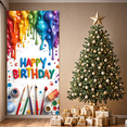 thumbnail image 7 of Decorative Design Happy Birthday Art Theme Colorful Paint Banner for Birthday Celebration Children Party Event, 7 of 7