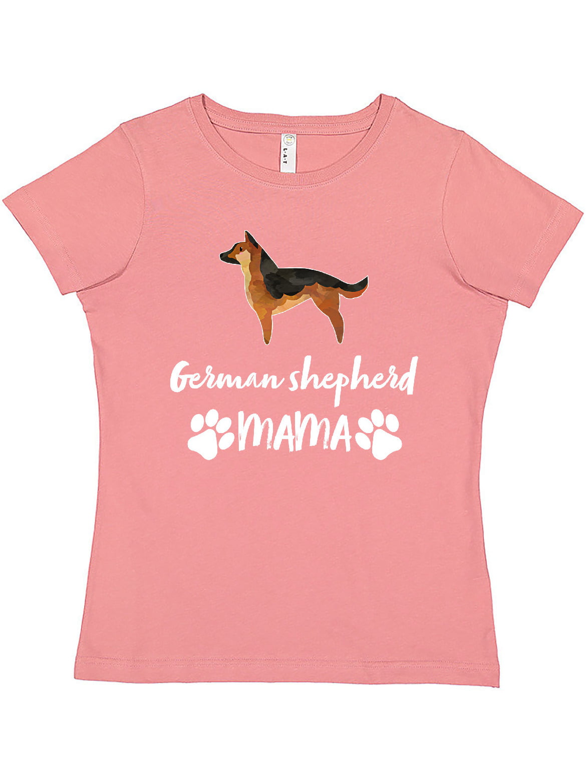 Womens T-Shirts German Shepherd Mom Dog Paw Lover t Shirts Graphics t Shirts 100% Cotton 