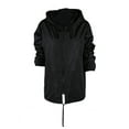 thumbnail image 3 of Manteau de Pluie Léger à Capuche pour Femmes Imperméable Actif Extérieur Veste de Pluie avec Capuchons Dames Manches Longues Décontracté Coupe Ajustée Fermeture Éclair Manteau d'Extérieur Veste Manteau, 3 of 5