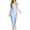 #4_Blue, variant on Women’s Satin Slip Dress – V-Neck Long Negligee with Open Back (2025 Versatile Lingerie & Occasion Wear)
