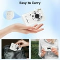 thumbnail image 4 of Digital Camera, 44MP FHD 1080P Camera for Kid with 16X Zoom Anti Shake, Compact Small Camera with 32GB SD Card, Digital Camera for Teens for Teens Girls Kids Adults(White), 4 of 7