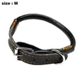 thumbnail image 2 of Collar Redondo Para Perros De Cuero Curtido De Roble Negro YONGSHENG, 2 of 5