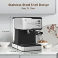 Geek Chef Espresso Machine, Espresso & Cappuccino Latte Maker 20 Bar