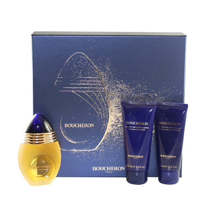 Boucheron Boucheron 3pc. Gift Set ( Eau De Parfum Spray 3.3 Oz + Perfumed Body Lotion 3.3 Oz