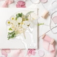 thumbnail image 6 of S SERENABLE Wedding Bouquet Bridal Hand Flower Chinese Hand Fan Creative Dance Fan Bouquet Bridal Holding Flowers for Ceremony Graduation White, 6 of 8
