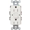thumbnail image 1 of Receptáculo Lutron CAR-15-GFST-WH Claro 15A con autodiagnóstico, blanco, 1 of 6