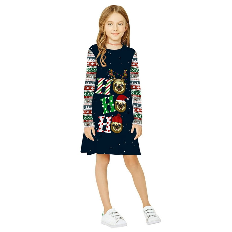 rainbow christmas dress Amazon.com: DDSOL Girl Stripe Rainbow Dress Toddler Little Long Sleeve  Colorful Princess Shirt Dress Kid Casual A-Line Swing Basic Fall Winter  Clothes Size 2T: Clothing, Shoes & Jewelry