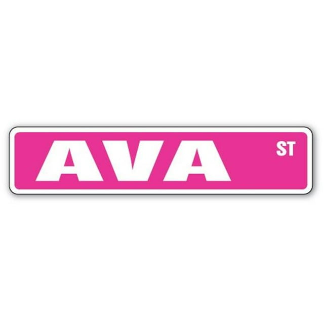 SignMission SS-730-AVA Panneau de Rue pour Chambre d'Enfants 7 x 30 Po - Ava