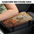 thumbnail image 3 of Yuyamidu Horse Car Center Console Cover Car Accessories Orange Flower Auto Center Console Cushion Pad for Most Vehicles Winter Warm Car Arm Rest Cover Pad, 3 of 7