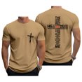 thumbnail image 2 of Ankishi Christian Shirts for Men Cross Crewneck Trendy Cotton T Shirts Summer Casual Clothes for Travel Commuting, 2 of 7