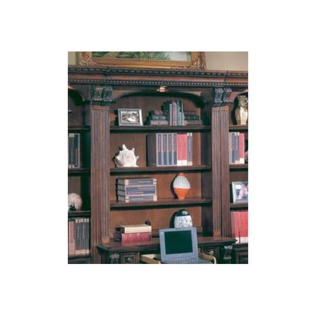 Library Hutch w 3 Shelves and Chestnut Finish - Huntington 