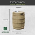 thumbnail image 3 of Good Ideas Rain Wizard 50 Gallon Plastic Rain Barrel Water Collector, Khaki, 3 of 9