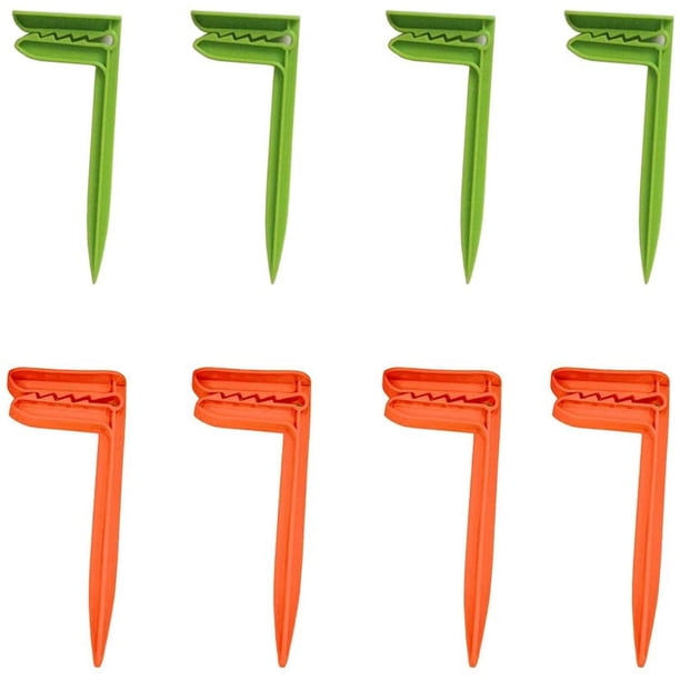 Wenosda Toalla de playa Anchor Pile Clamp Manta Picnic Nail Set para viajes de campamento y días de playa (verde + naranja) Zhivalor HMHZ719-2