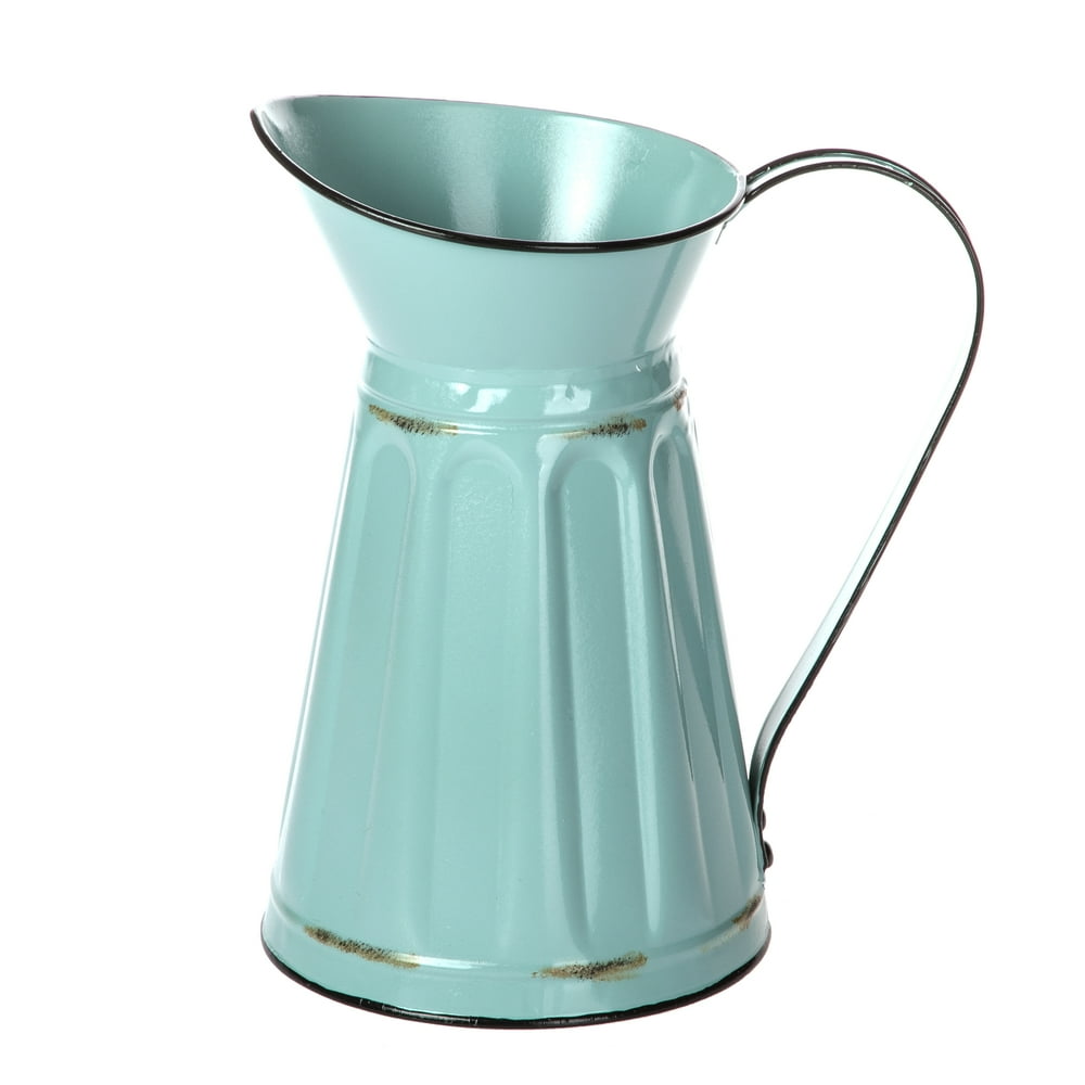 Mainstays Dark Mint Metal Decorative Pitcher
