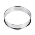 thumbnail image 1 of Injueey Anillo de Pizza de acero inoxidable, portátil, reutilizable, lavable, reemplazo redondo, hogar, cocina, panadería, pastel, molde, Type2 NO2, 1 of 6