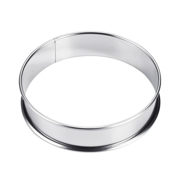 Yuarrent Anillo de acero inoxidable para Pizza, espejo lavable portátil, pulido, , para panadería, restaurante, pastel, Mousse, accesorios de Cocina y Comedor 10cm
