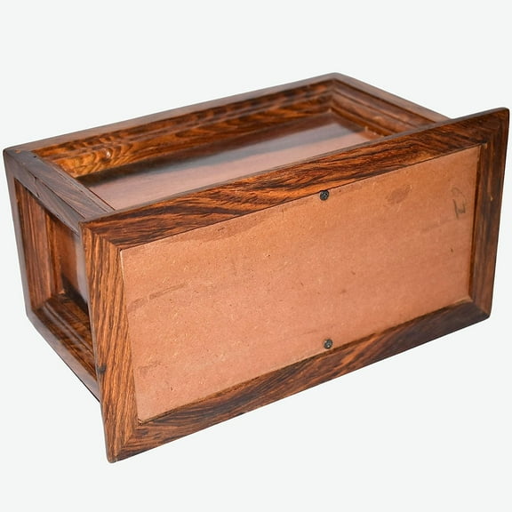 Handmade Rosewood Wooden Urns for Human Ashes Adult Large - Wooden Box Funeral Cremation Urns for Ashes Engraving (Rosewood, 9" x 4.5" x 6" - 120 lb or 54 kg)