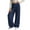 Navy*, variant on RUTAYY Teen Girls Corduroy Pants Solid Color Wide Leg Pants Button Front Zipper Straight Leg with Pockets Versatile Travel Trousers