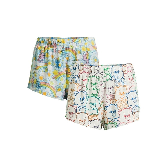 Care Bears Women's Print Sleep Shorts, 2-Pack, Sizes XS-3X
