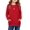 Red, variant on Arshiner Girls Long Sleeve Shirts with Pockets Crewneck Soft Casual Raglan Kids Blouse Tee Tops